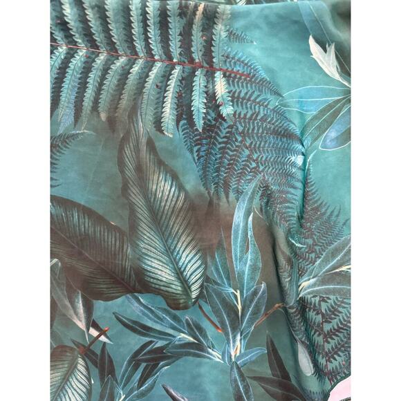 Unbranded Green Tropical Floral 3 Piece Triangle String Bikini Swimsuit Set XL - Picture 7 of 7